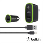 BELKIN KIT DE CARGADOR DE COCHE + HOGAR LIGHTNING