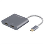 CABLE CREATION USB-C A DOBLE HDMI 4K