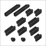 PROTECTORES PARA SALIDAS DE CONEXION DE MACBOOK AIR 11,13 PRO 13,15 (BLACK)