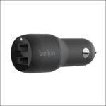 BELKIN ADAPTADOR PARA CARRO DUAL 24 WATTS BLACK