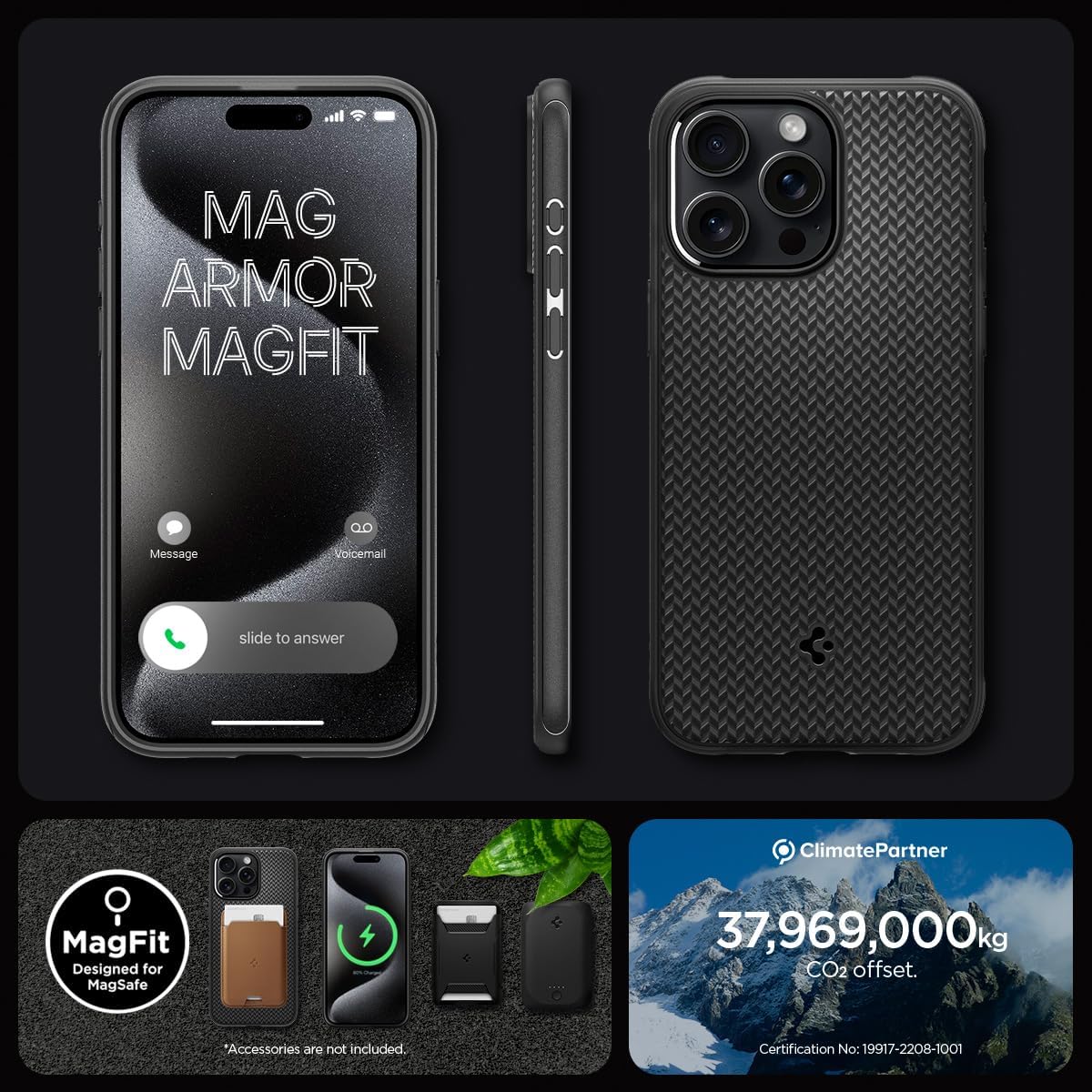 Comprá Tarjetero MagSafe Spigen AMP02284 para iPhone - Negro - Envios a  todo el Paraguay