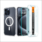 SPIGEN COVER  Y VIDRIO ULTRA HIBRYD IPHONE 15 PRO  WITHE MAGSAFE
