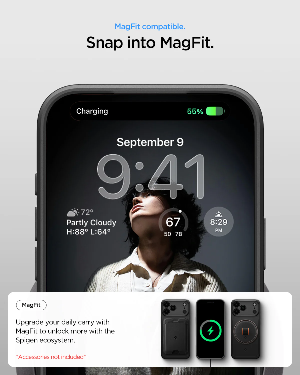 SPIGEN AJUSTE DELGADO MAGFIT BLACK - Imagen 11