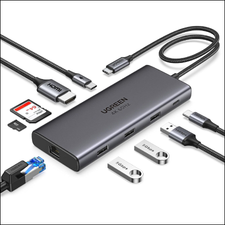 UGREEN ADAPTADOR VUSB-C 9 EN 1