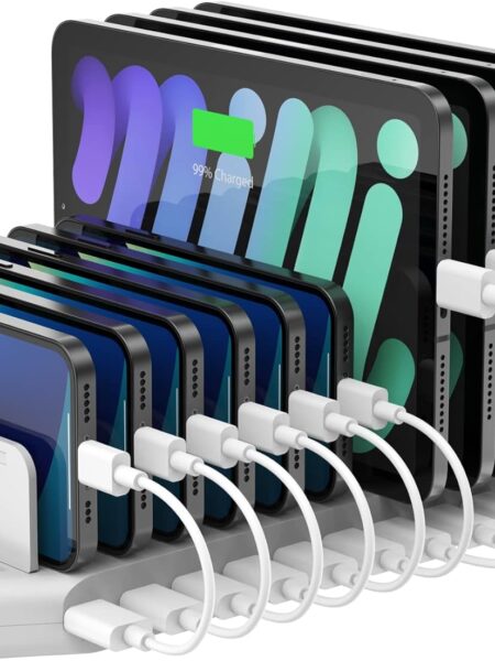 UNITEK BASE MULTIPLE DE CARGA DE 96 WATTS  10 PUERTOS IPAD IPHONE