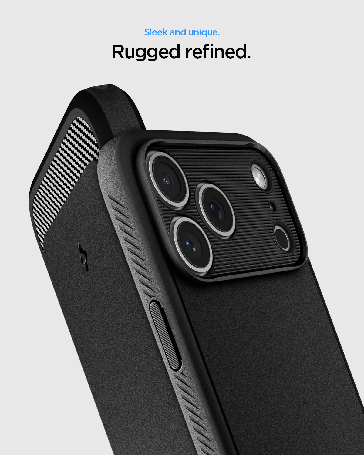SPIGEN RUGGED ARMOR IP 17 MATTE BLACK - Imagen 7