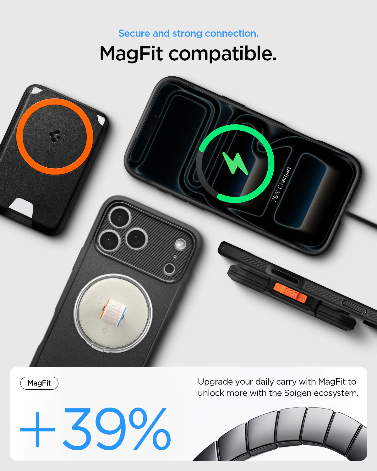 SPIGEN RUGGED ARMOR IP 17 MATTE BLACK - Imagen 9