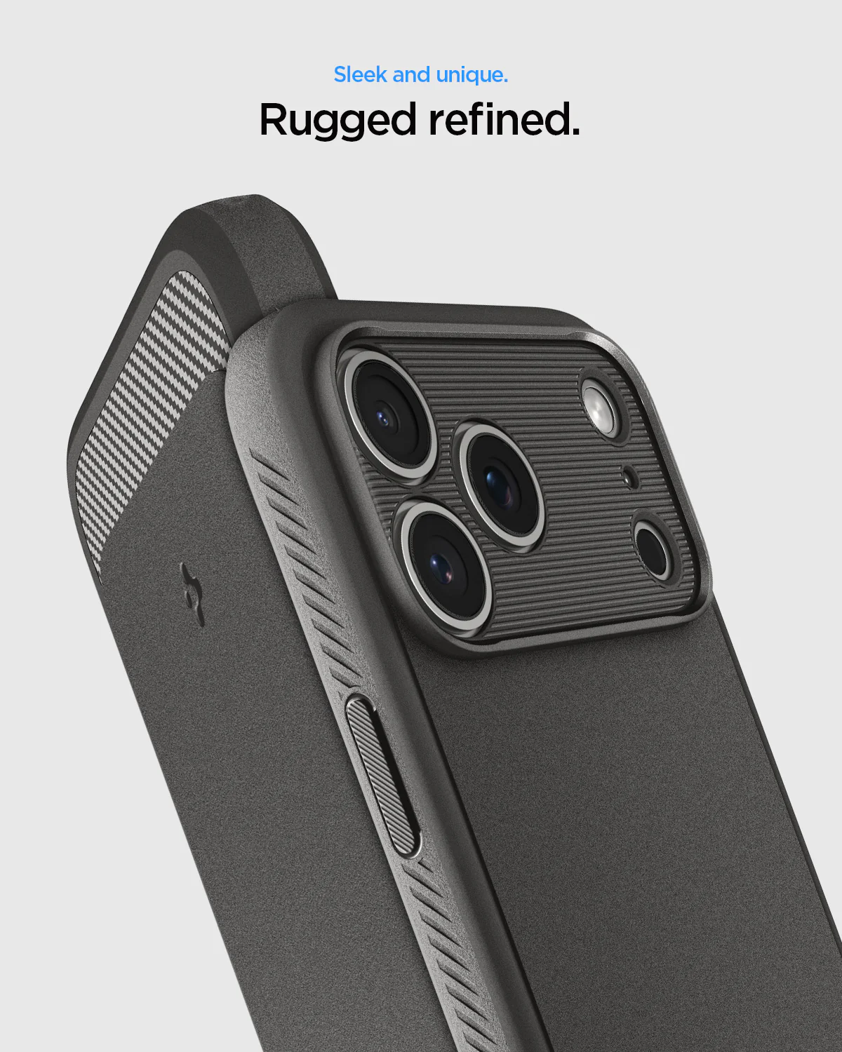 SPIGEN RUGGED ARMOR MAGFIT 17 PRO MAX GRAY - Imagen 6