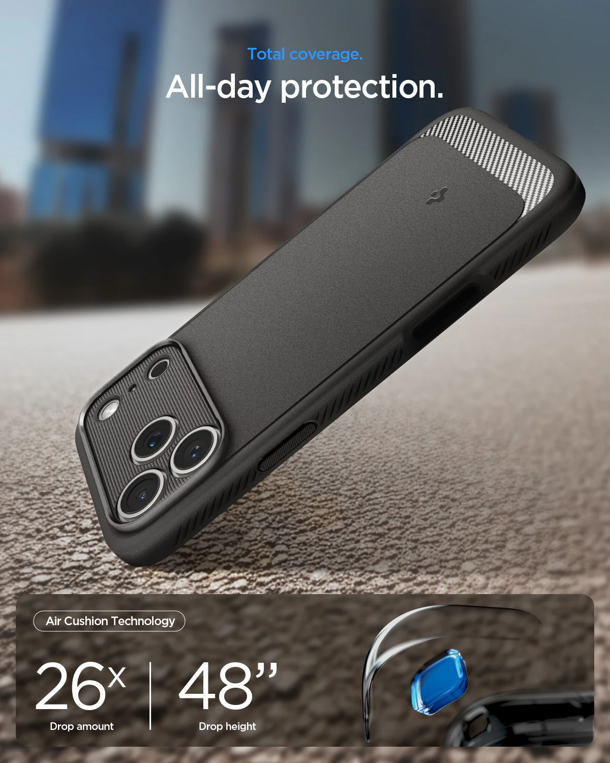SPIGEN RUGGED ARMOR MAGFIT 17 PRO MAX GRAY - Imagen 7