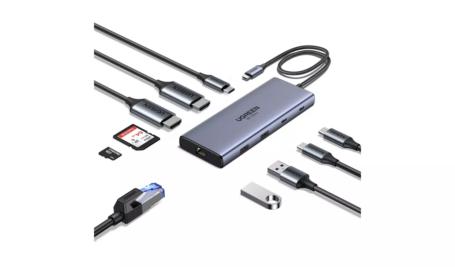 UGREEN ADAPTADOR USB C 10 EN 1