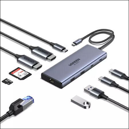 UGREEN  ADAPTADOR USB C 10 EN 1