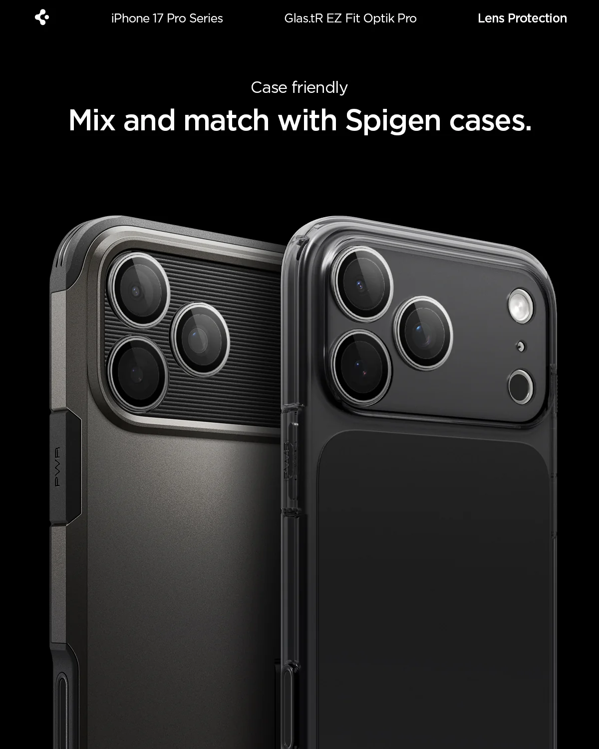 SPIGEN GLASS FIT OPTIK SILVER IP 14,15,16,17 - Imagen 8