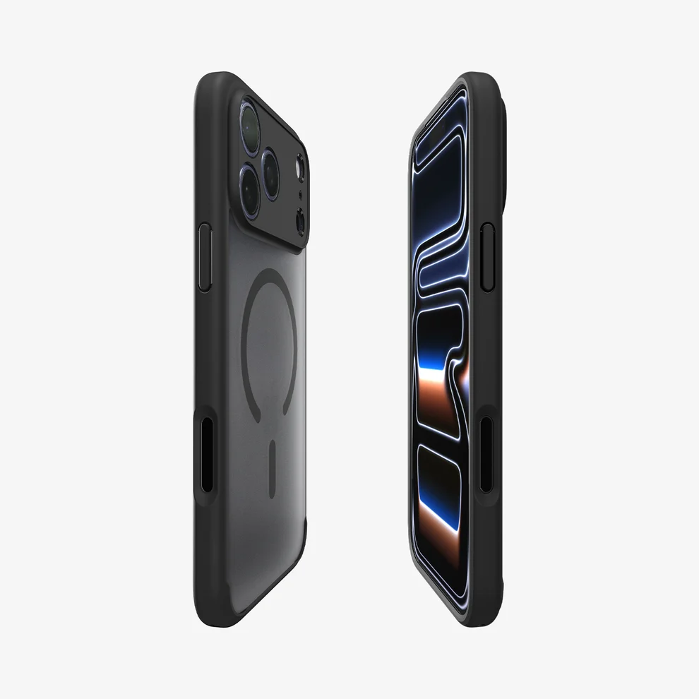 SPIGEN ULTRA HYBRID MAG FIT 17 PRO FROST BLACK - Imagen 4