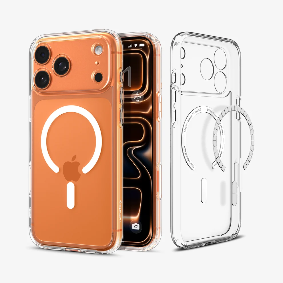 SPIGEN ULTRA HYBRID MAG FIT 17 PRO CLEAR WHITE