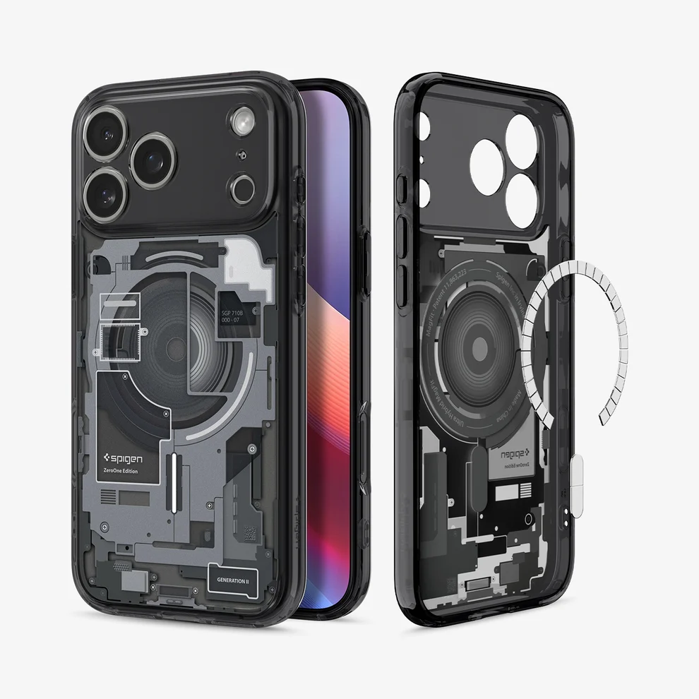 SPIGEN ULTRA HYBRID  MAG FIT 17 PRO ZERO ONE BLACK