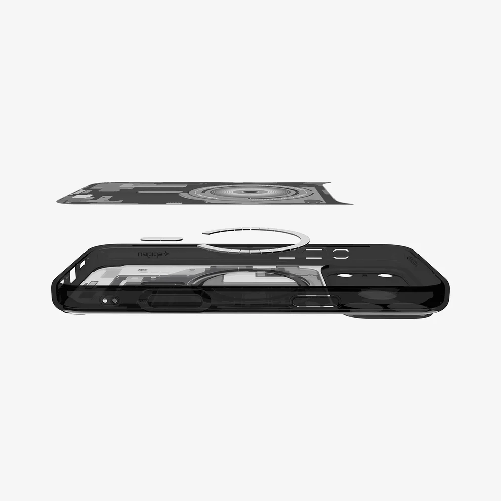 SPIGEN ULTRA HYBRID  MAG FIT 17 PRO ZERO ONE BLACK - Imagen 4