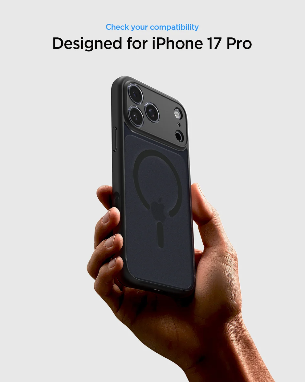 SPIGEN ULTRA HYBRID MAG FIT 17 PRO FROST BLACK - Imagen 6