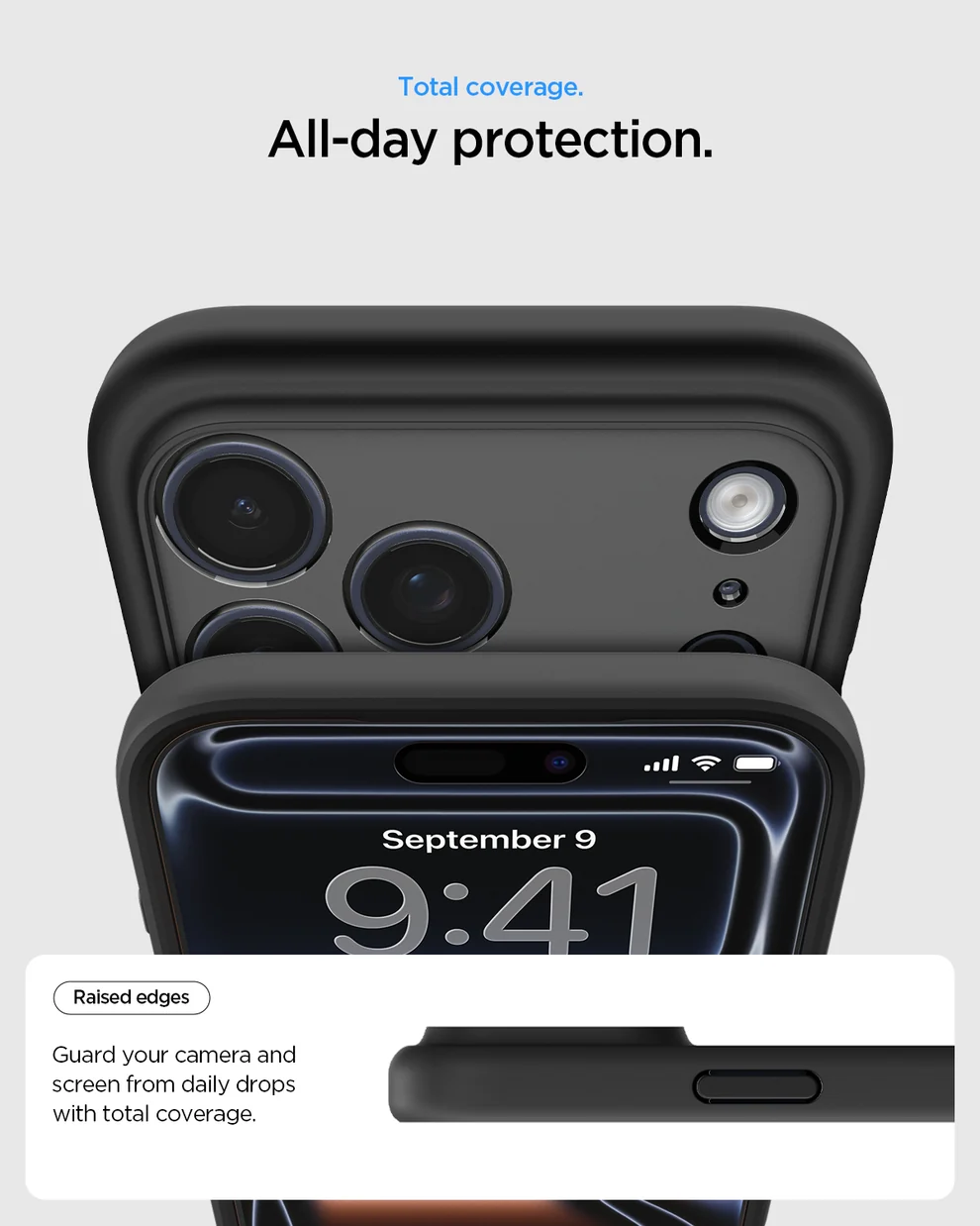 SPIGEN ULTRA HYBRID MAG FIT 17 PRO FROST BLACK - Imagen 9
