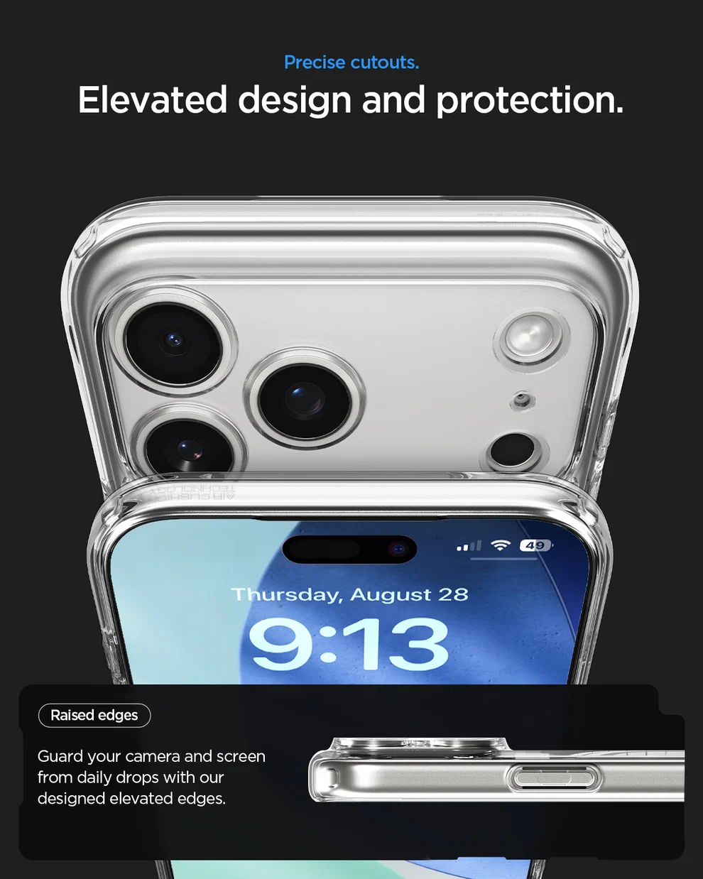 SPIGEN ULTRA HYBRID  MAG FIT 17 PRO ZERO ONE WHITE - Imagen 6