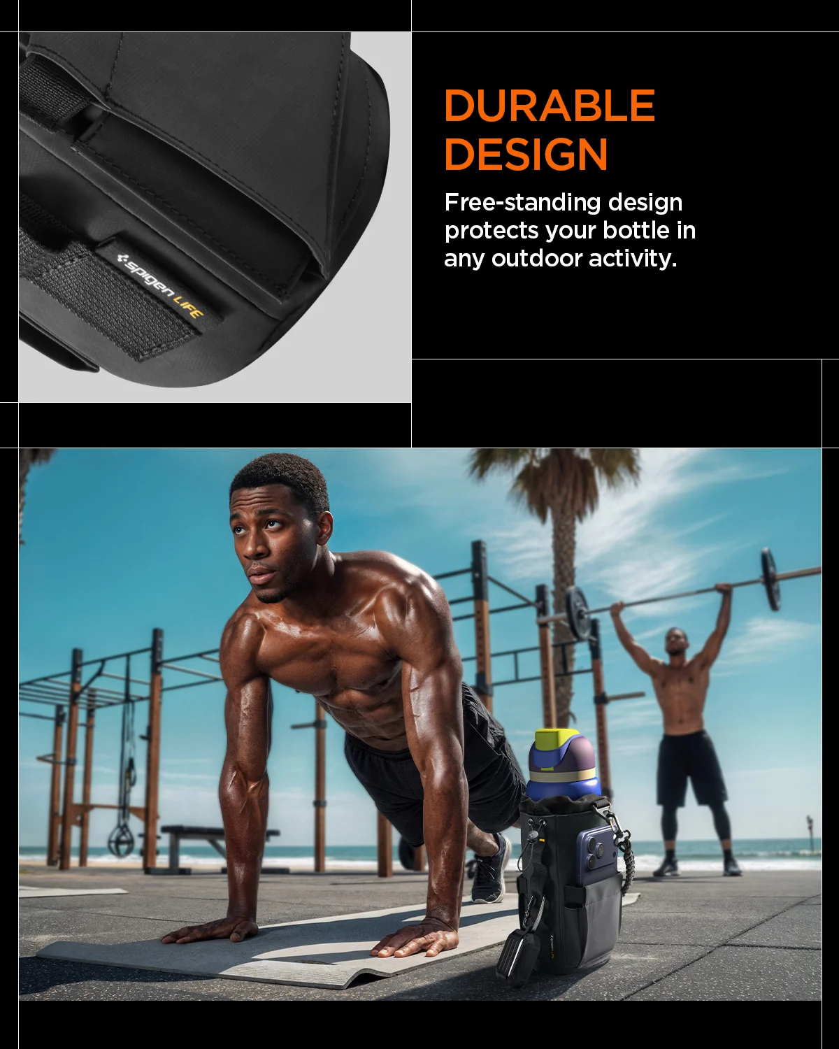 SPIGEN TUMBLER HOLDER BAG LIFE BAG BLACK - Imagen 8