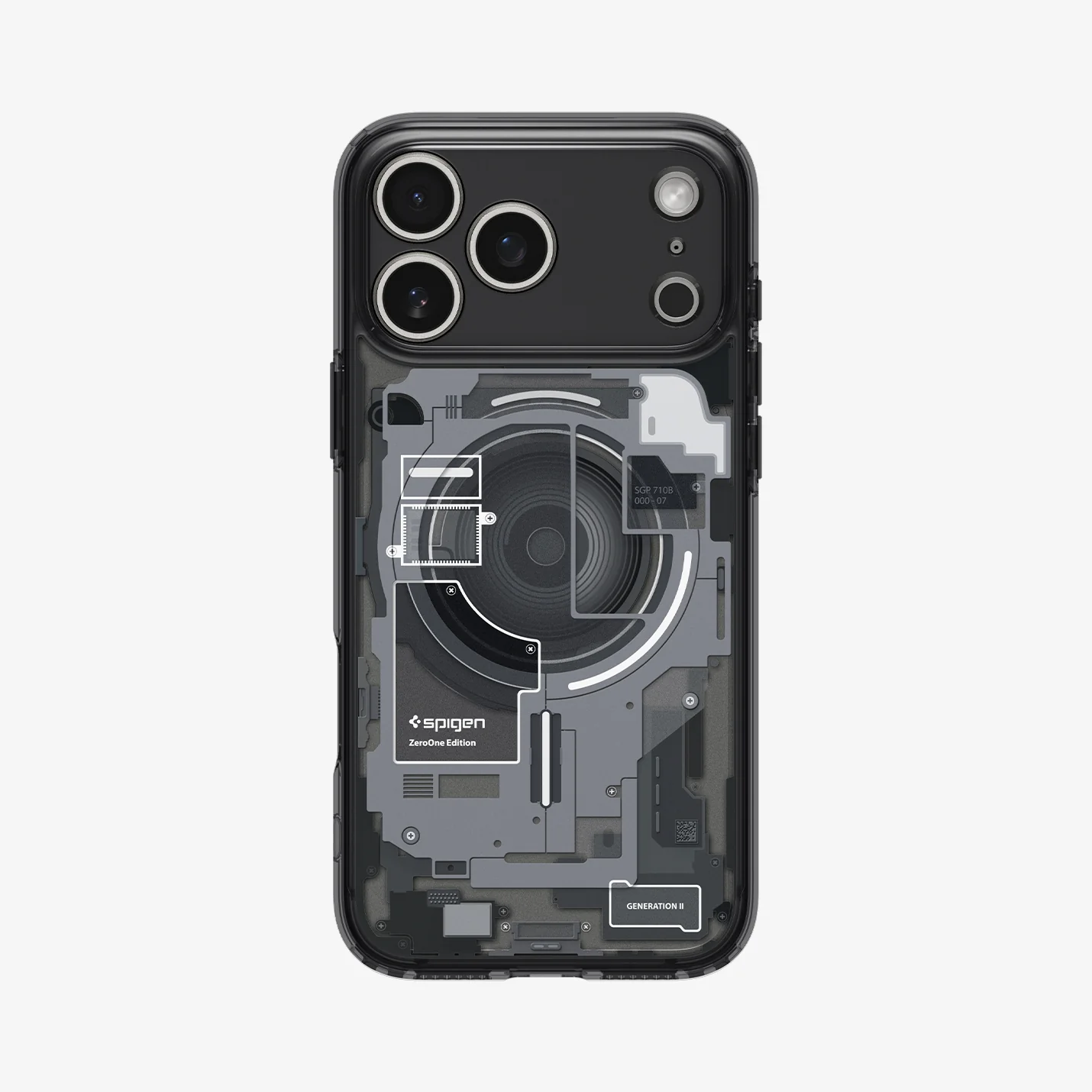 SPIGEN ULTRA HYBRID  MAG FIT 17 PRO ZERO ONE BLACK - Imagen 2