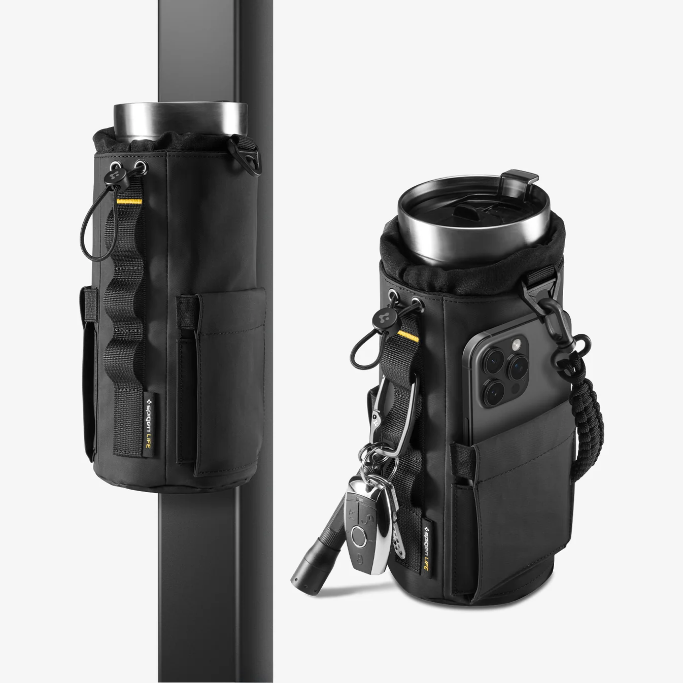 SPIGEN TUMBLER HOLDER BAG LIFE BAG BLACK - Imagen 2