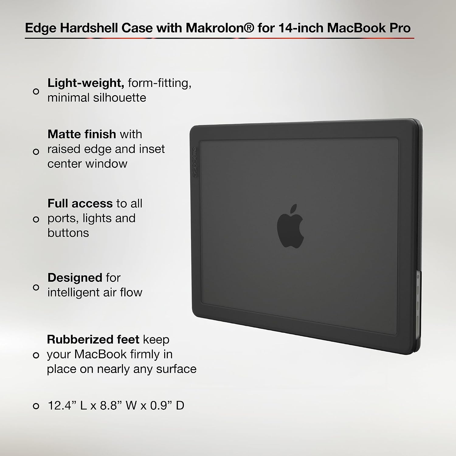 INCASE EDGE FUNDA RIGIDA PARA MACBOOK PRO 14 PULGADAS BLACK - Imagen 3