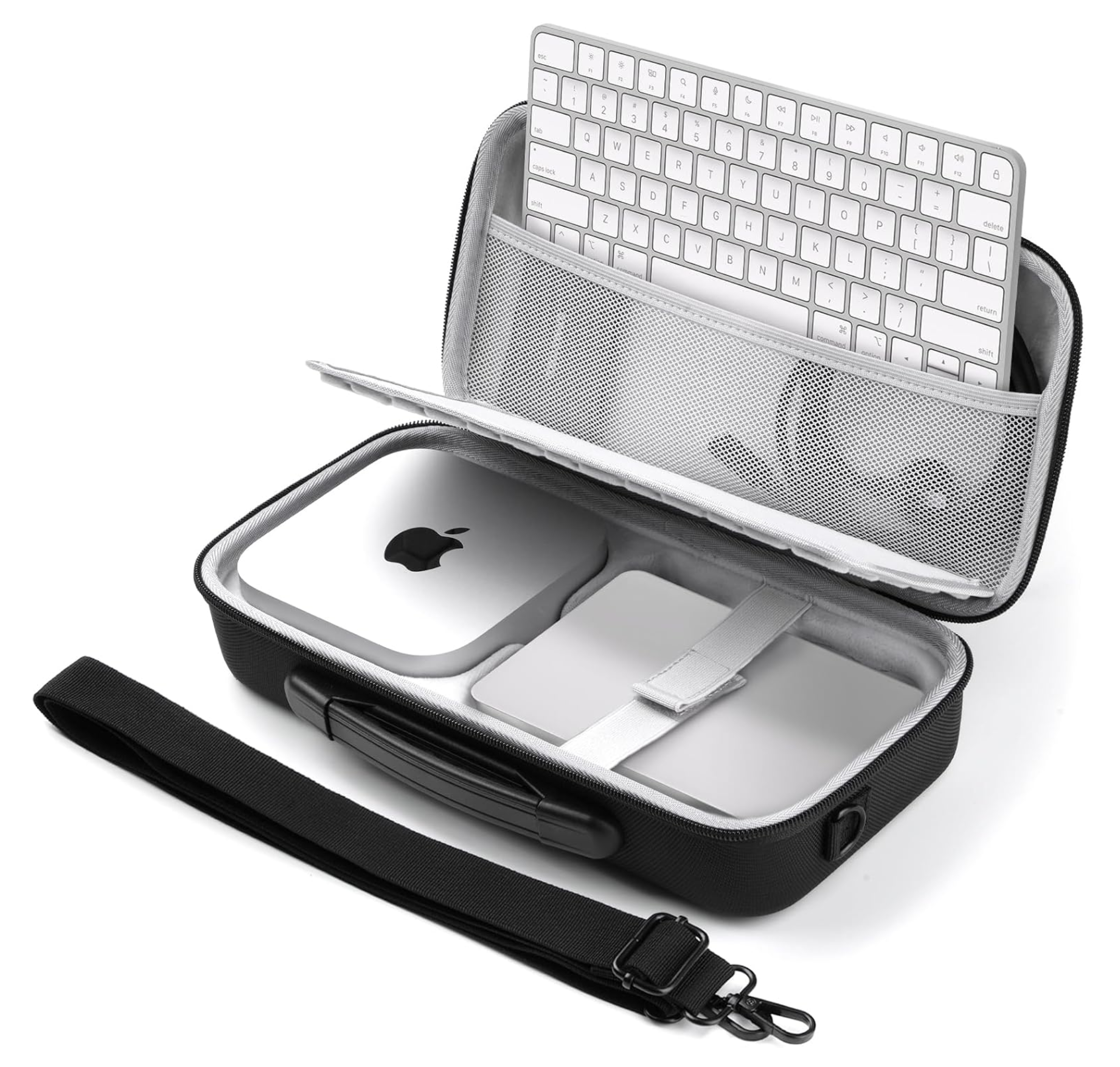 FUNDA RIGIDA DE VIAJE PARA MAC MINI M4/M4 PRO BLACK