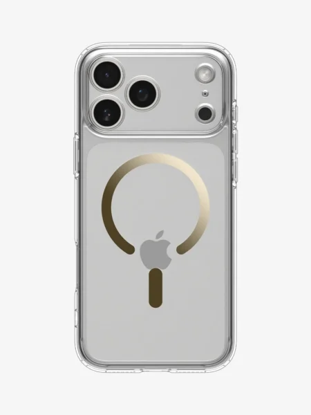 SPIGEN ULTRA HYBRID MAG FIT 17 PRO MAX CLEAR GOLD